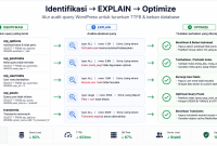 Diagram alur Identifikasi & Optimize 5 Query Tersering